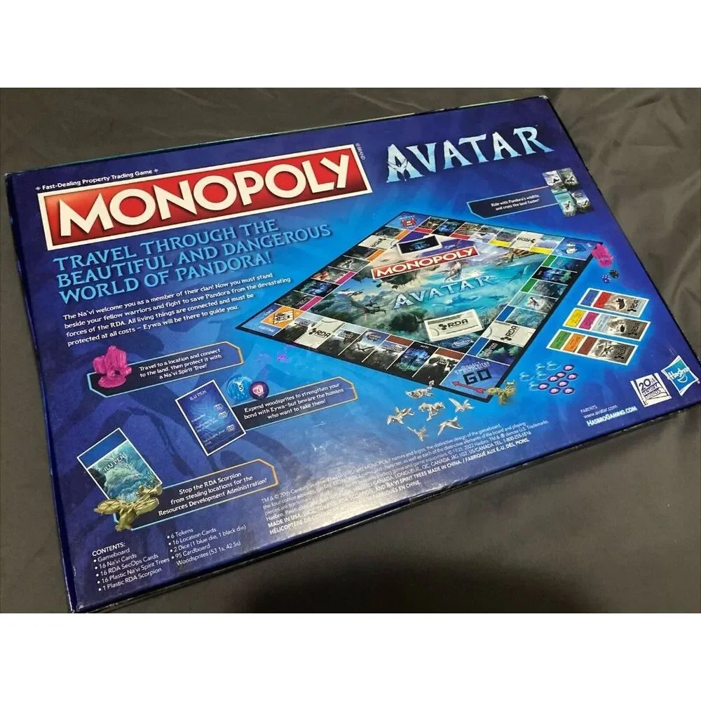 Monopoly Avatar Edition Board Game HASBRO Defend Pandora against the RDA